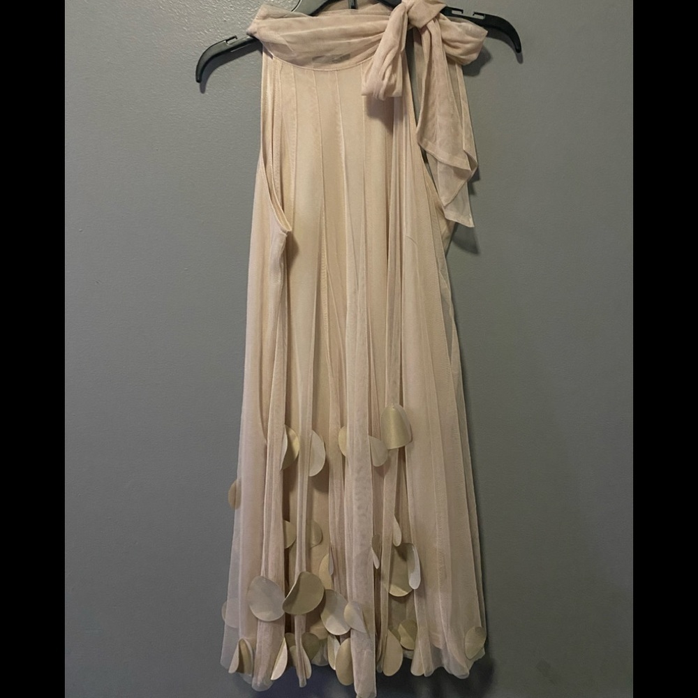 ModCloth Ryu All Neutral High Neck Shift Cocktail Dress - Picture 5 of 8